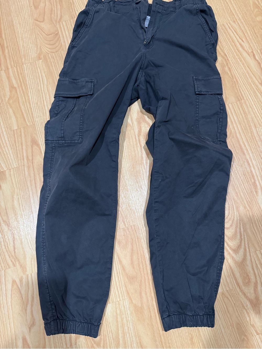 American Eagle Outfitters Black Cargo Jogger Pants